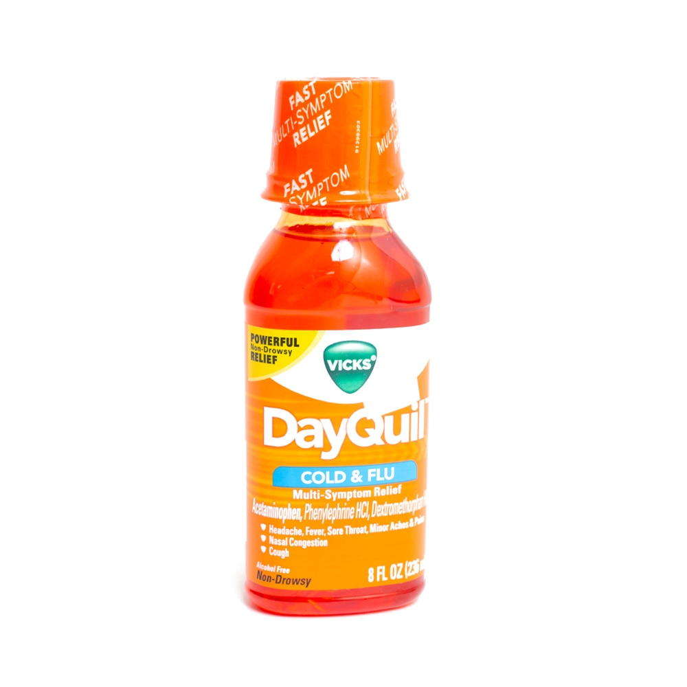 Medicine/Pain Relief, Health & Beauty, Dayquil, Cold & Flu, Liquid, 8 ounce, 150484